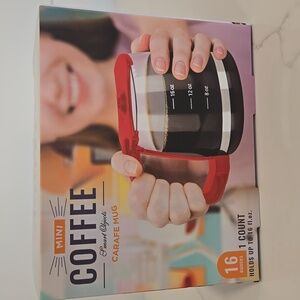 Mini Coffee Carafe Mug New In Box 16 oz